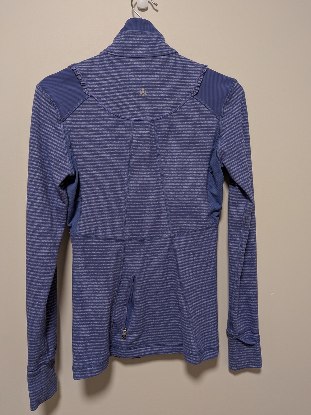 Lululemon Striped Purple Half-Zip Pullover - Picture 2 of 6